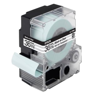 Afbeelding van Epson LC-7TBN9 tape zwart op transparant / 36mm (origineel)