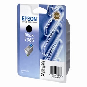 Afbeelding van Epson T066 inktcartridge zwart (origineel)