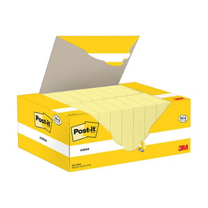 Afbeelding van 3M Post-it notes | 38 x 51 mm | geel | 20 x 100 vel