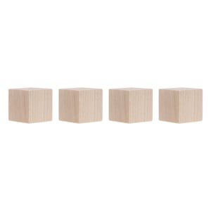 Afbeelding van Magnetoplan Wood Series kubusmagneten | hout | 4 stuks