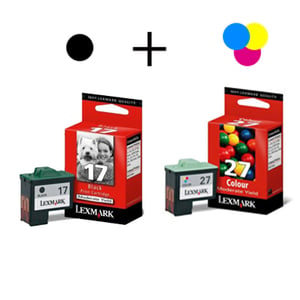 Afbeelding van Lexmark Bundel 17 (Zwart) en 27 (Kleur)
