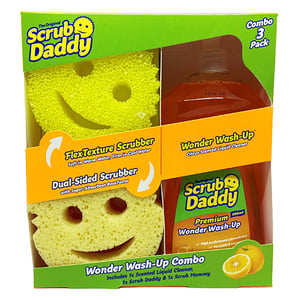 Afbeelding van Scrub Daddy | Wonder Wash-Up Combo | premium afwasmiddel met Scrub Daddy en Scrub Mommy