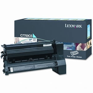 Afbeelding van Lexmark C7700CS toner cartridge cyaan (origineel)