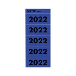 Afbeelding van Leitz 14220035 zelfklevende jaartal etiketten | 2022 | blauw | 100 stuks