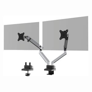 Afbeelding van Durable 509723 Select Plus monitorarm | 2 monitoren | tot 32 inch | zilver | tot 8 kilo