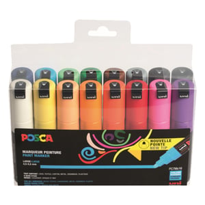 Afbeelding van POSCA PC-7M verfmarkerset | 4,5 - 5,5 mm | rond | 16 stuks