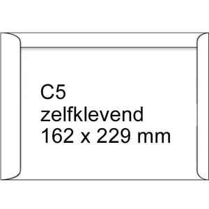 Afbeelding van Raadhuis akte envelop | zelfklevend | C5 | 162 mm x 229 mm | 25 stuks