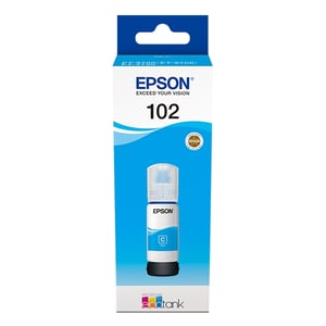 Afbeelding van Epson 102 inktfles cyaan (origineel)