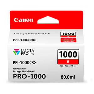 Afbeelding van Canon PFI-1000R inktcartridge rood (origineel)