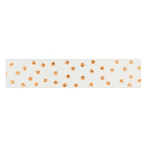 Afbeelding van Folia washi tape met stippen | wit en roségoud | 1 stuk
