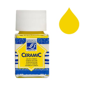Afbeelding van Lefranc Bourgeois Ceramic glas & porseleinverf 169 | lemon yellow | 50 ml