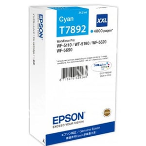 Afbeelding van Epson T7892 inktcartridge cyaan extra hoge capaciteit (origineel)