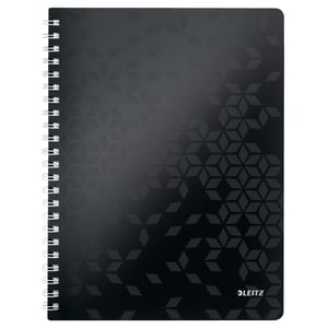Afbeelding van Leitz 4637 collegeblok| A4 | gelinieerd | zwart | 80 gr. | 80 vel