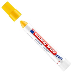 Afbeelding van Edding 950 industriële paint marker | geel | ronde punt | 10 mm