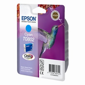 Afbeelding van Epson T0802 inktcartridge cyaan (origineel)