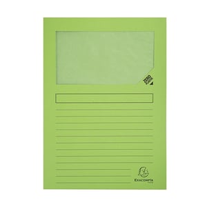 Afbeelding van Exacompta 50107E venstermap | A4 | groen | 100 stuks