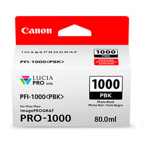 Afbeelding van Canon PFI-1000PBK inktcartridge foto zwart (origineel)