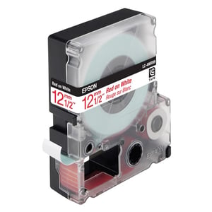 Afbeelding van Epson LC-4WRN9 tape rood op wit 12 mm (9m)