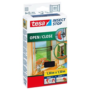 Afbeelding van Tesa vliegenhor Insect Stop | comfort open/close | raam | 130 x 150 cm | zwart