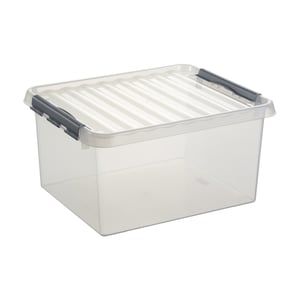 Afbeelding van Sunware Q-line opbergdoos | kunststof | transparant | 36 liter