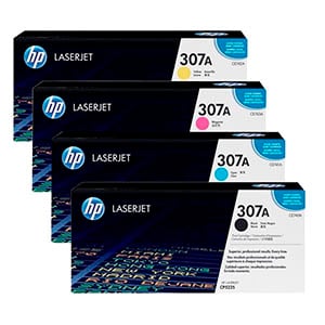 Afbeelding van HP 307A Toner bundel 4 kleuren (CE740/1/2/3A)
