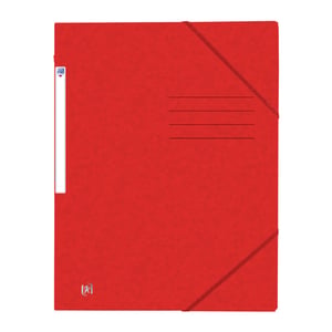 Afbeelding van Oxford 400116308 Top File+ elastomap | A4 | karton | rood | 200 vel