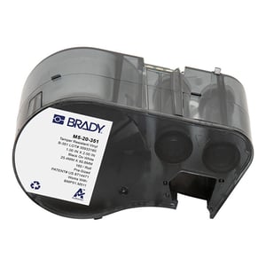 Afbeelding van Brady M5-20-351 vinyl labels zwart op wit | 25,4 mm x 50,8 mm (origineel)