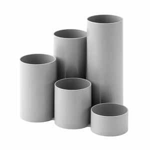Afbeelding van Jalema Re-Solution 2299189907 pennenhouder | polystyreen | grijs | 5 vakken