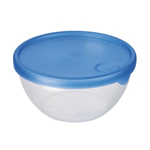 Afbeelding van Sunware Club Cuisine vershoudbakje | transparant/blauw | 19 cm