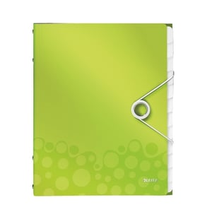 Afbeelding van Leitz 4634 WOW sorteermap | groen metallic | 12 tabs