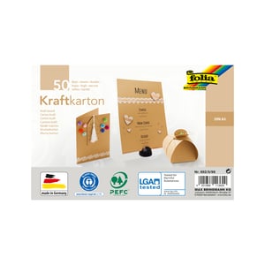 Afbeelding van Folia kraftpapier | A5 | bruin en zandkleur | 50 vel