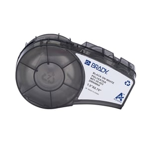 Afbeelding van Brady M21-30-423 tape polyester zwart op wit 38,10 mm x 19,05 mm (origineel)