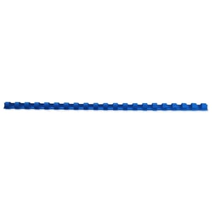 Afbeelding van GBC 4028 CombBind bindrug | A4 | pvc | blauw | 21 ringen | 45 vellen | 100 stuks