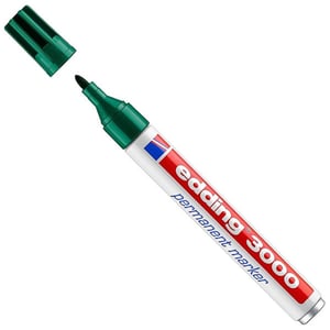 Afbeelding van Edding 3000 permanent marker | groen | ronde punt | 1,5 - 3 mm