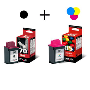 Afbeelding van Lexmark bundel 70(black) + 85(color)