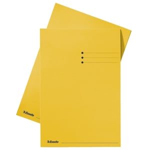 Afbeelding van Esselte inlegmap | karton | lijnbedrukking | folio | geel | 100 stuks