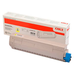 Afbeelding van OKI 46471101 toner cartridge geel (origineel)