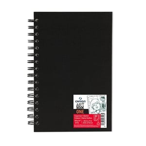 Afbeelding van Canson 400039212 tekenalbum | hardcover | zwart | spiraal | 80 vel