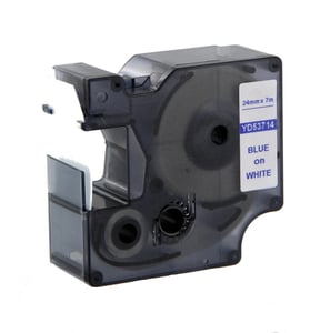 Afbeelding van DYMO S0720940 / 53714 tape blauw op wit 24mm (huismerk)