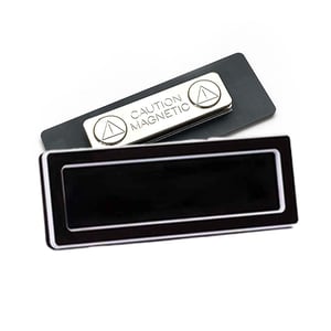 Afbeelding van Posta naambadge krijtbord | met magneet | 75 x 25 mm | 10 stuks