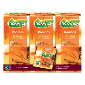 Afbeelding van Pickwick Professional Rooibos Original thee | 3 x 25 stuks