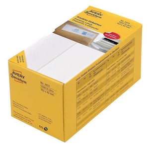 Afbeelding van Avery Zweckform 3433 frankeeretiketten | wit | 163 mm x 43 mm | 1000 etiketten