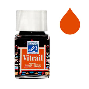 Afbeelding van Lefranc Bourgeois Vitrail glas & porseleinverf 201 | orange | 50 ml
