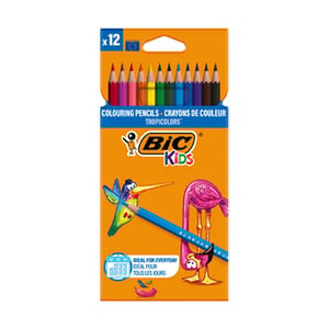 Afbeelding van BIC Kids Tropicolors kleurpotloden | in etui | 12 stuks