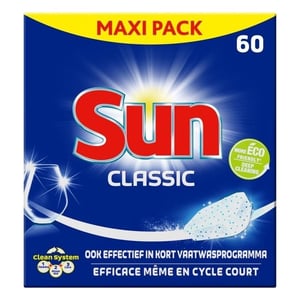 Afbeelding van Sun Classic vaatwastabletten | 60 tabs