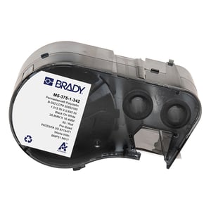 Afbeelding van Brady M5-375-1-342 tape krimpkous zwart op wit | 25,40 mm x 16,38 mm (origineel)