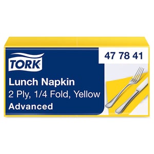 Afbeelding van Tork Lunchservet | 2-laags | geel