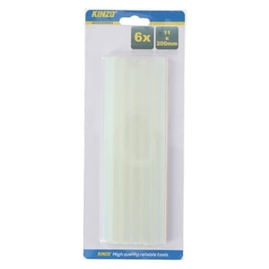 Afbeelding van Kinzo lijmpatronen 11 mm | glue sticks | transparant | 6 stuks