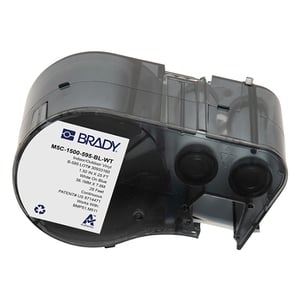 Afbeelding van Brady M5C-1500-595-BL-WT tape vinyl wit op blauw | 38,1 mm x 7,62 m (origineel)