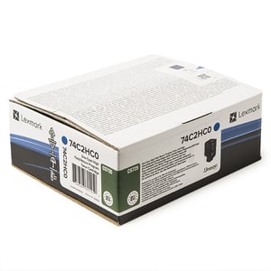 Afbeelding van Lexmark 74C2HC0 toner cartridge cyaan extra hoge capaciteit (origineel)